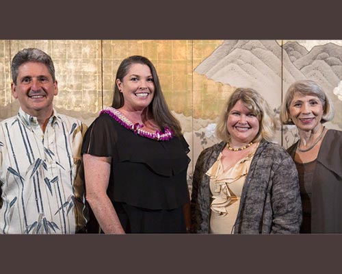 David Lassner, UH; Heather Piper, HCRC; Denise Eby Konan, CSS; and Donna Vuchinich, UHF.