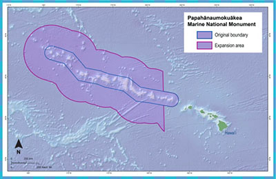 Papahānaumokuākea marine national monuments