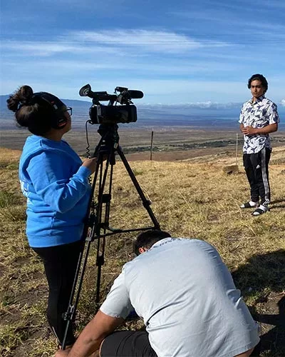 Ethan Young reports for UHMTV from the Kohala coast on the Big island alongside camera crew Jordyn Poyo and Charleston Cazimero.